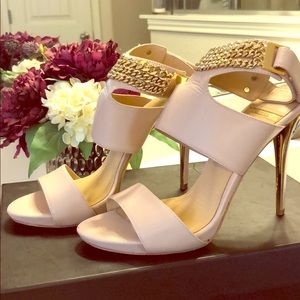Marciano Light Pink Leather Heels
